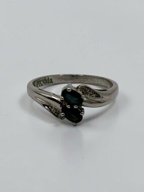 Lia Sophia Sapphire-Tone Stone Ring Size 7.75